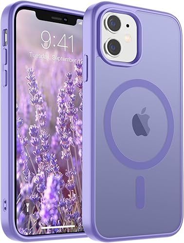 Miniatura 75 de SUPFINE - Funda magnética para iPhone 14 Pro Max (compatible con MagSafe), (protección contra caídas de grado militar de 10 pies), delgada, Negro