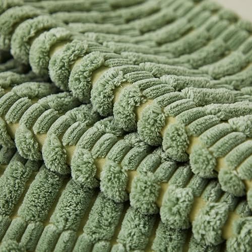 Miniatura 33 de Sunday Praise Paquete de 2 fundas de almohada decorativas de pana de 18 x 18 pulgadas, fundas de almohada cuadradas de rayas bohemias suaves