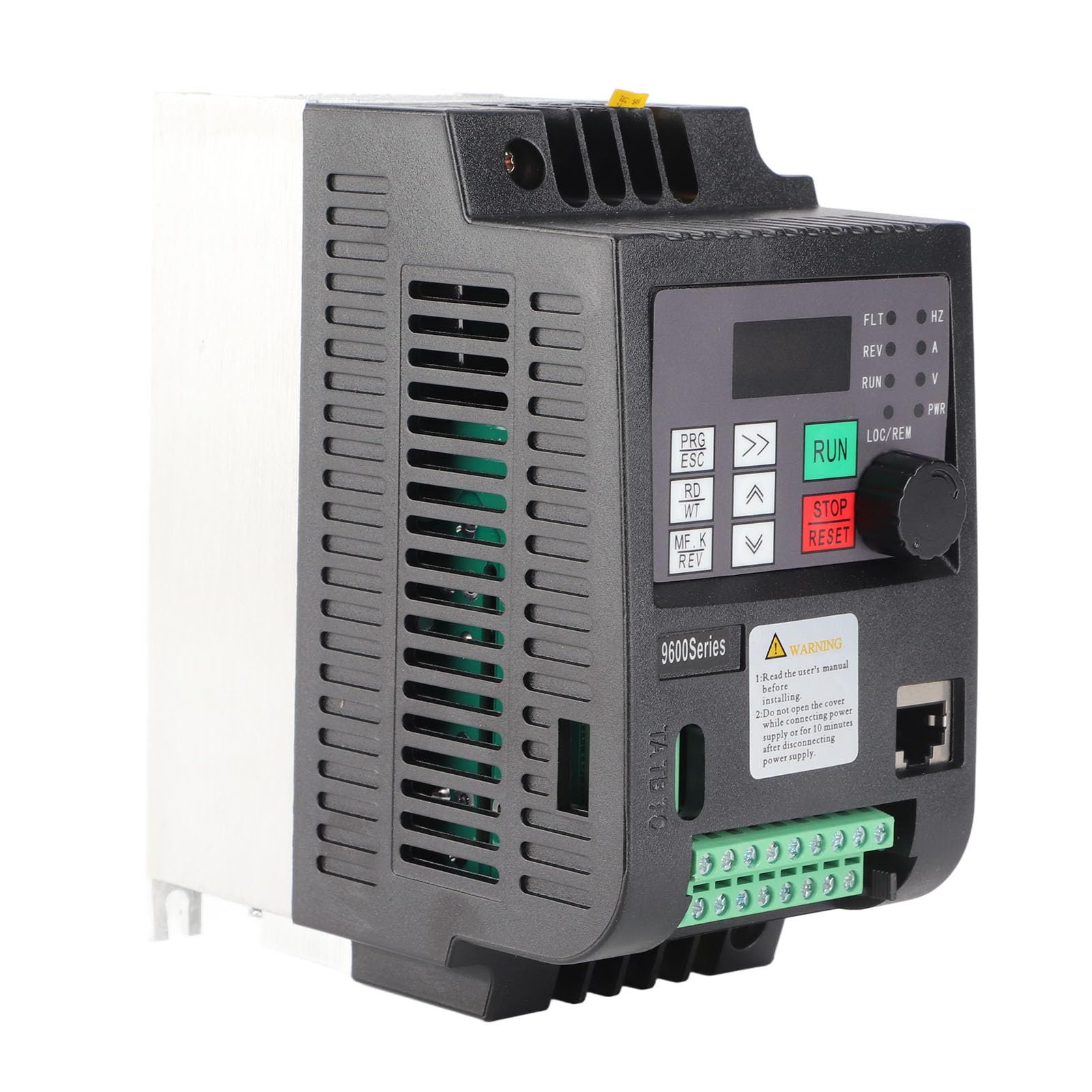 FTVOGUE Azionamento a Frequenza Variabile Convertitore VFD da 1,5 KW Convertitore Motore Monofase 220 V con Controllo SFVC e V F da 0 a 600 Hz per Controllo velocità Ventole Pompe Utenti di Macchine