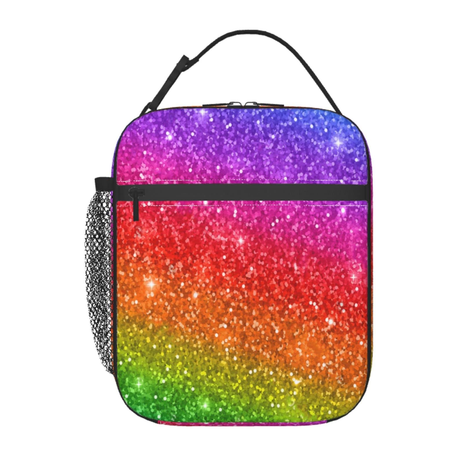 Balinco Borsa Arcobaleno Con Paillettes Reversibili - Accessorio A Tracolla Per Festival, Carnevale E Pride