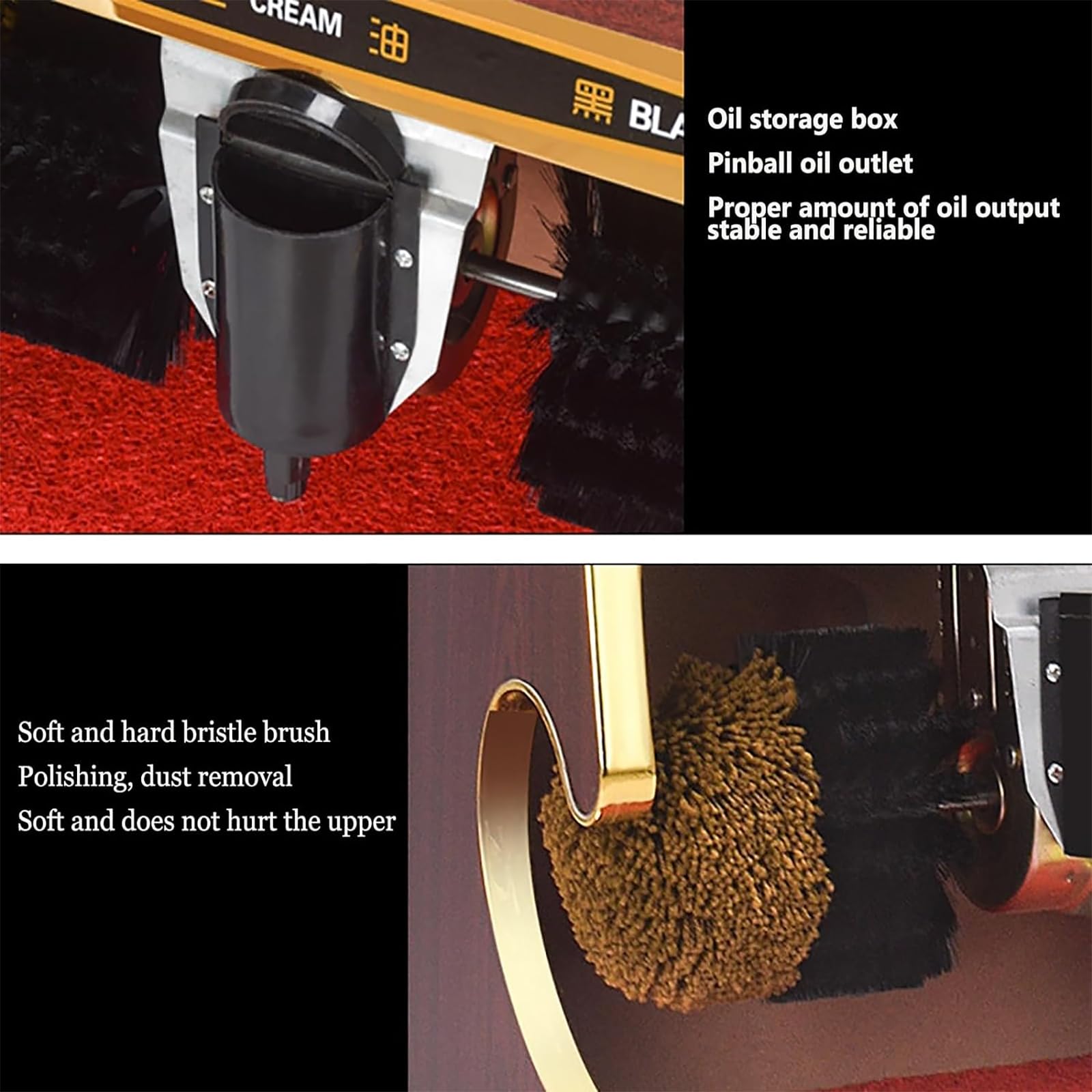 Cireuse À Chaussures Automatique, Machine À Cirer Les Chaussures Électrique Domestique avec Écran Tactile Intelligent, Induction Automatique Et Essuyage Rapide en 5 Secondes pour Hôtel, Bureau