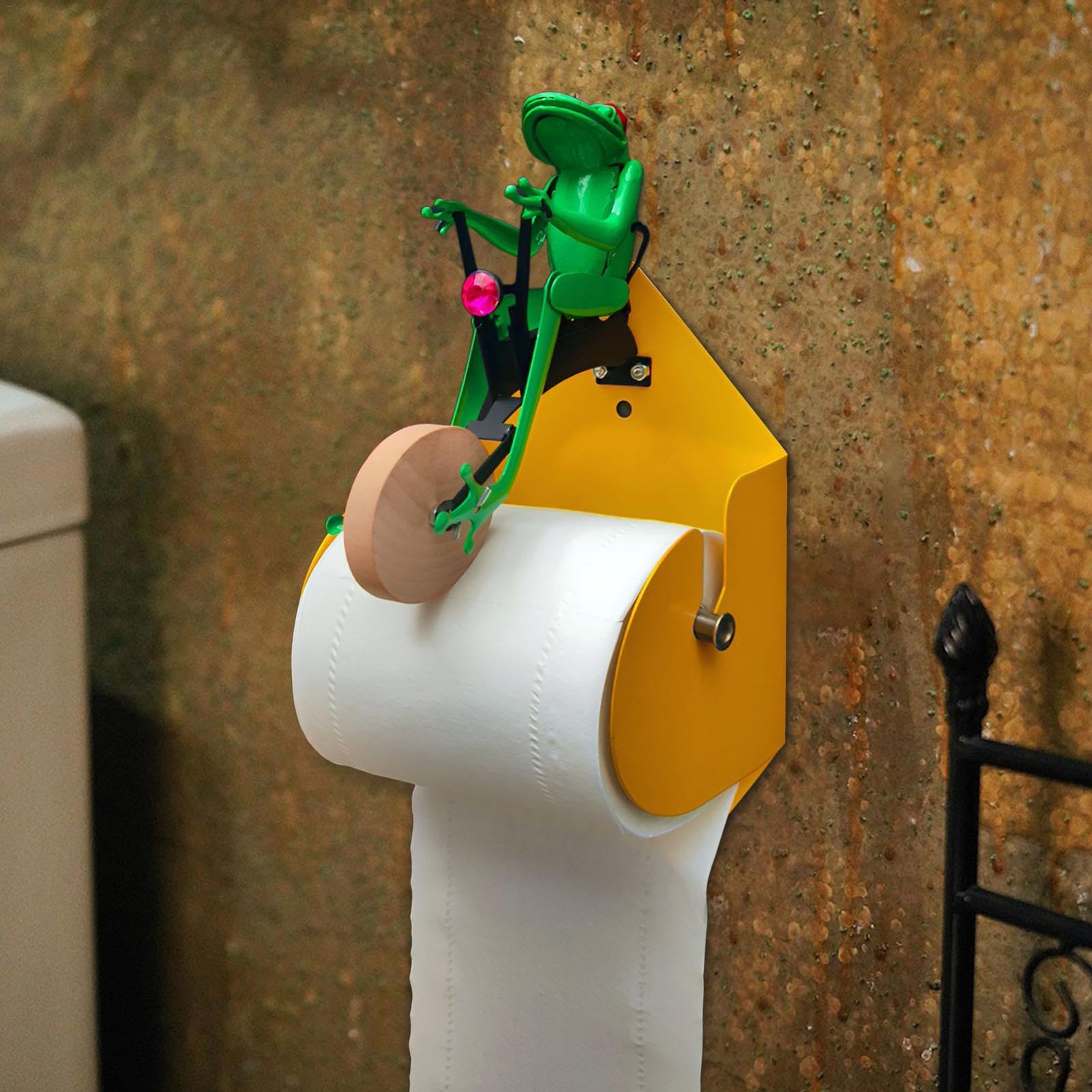 トイレットペーパーホルダー　バスルーム　カエル Amazon.co.jp: トイレットロールホルダー | カエルのトイレ