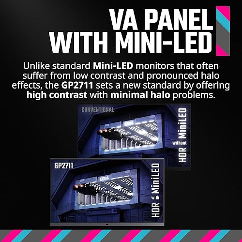 Vista 25 de Cooler Master Monitor curvo de 27 pulgadas sin marco 240Hz FHD 1920 x 1080 para computadora de escritorio, VA 8 bits con punto cuántico, 0.5 ms