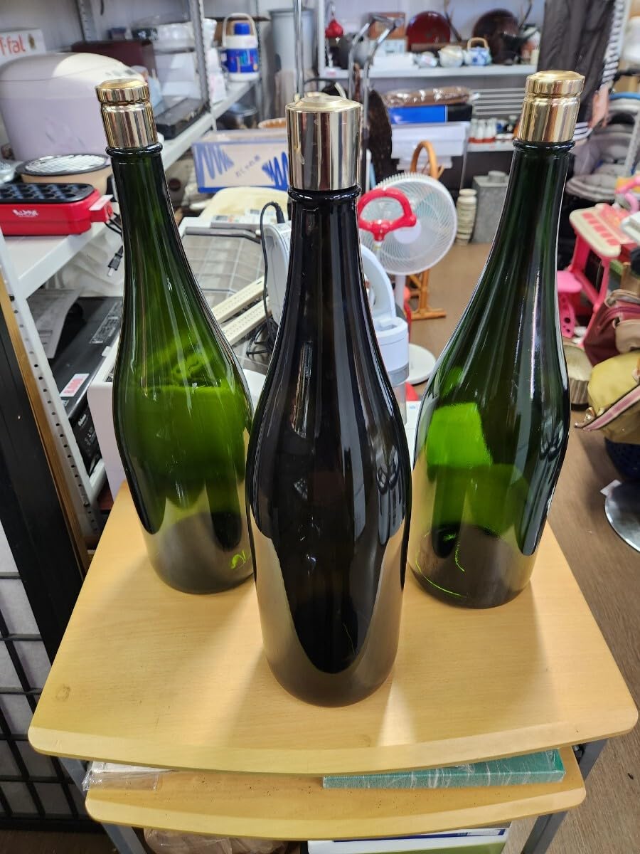 酒　空き瓶 Amazon.co.jp: 焼酎 4500 3本 空き瓶 空瓶 インテリア ガラス瓶 酒器