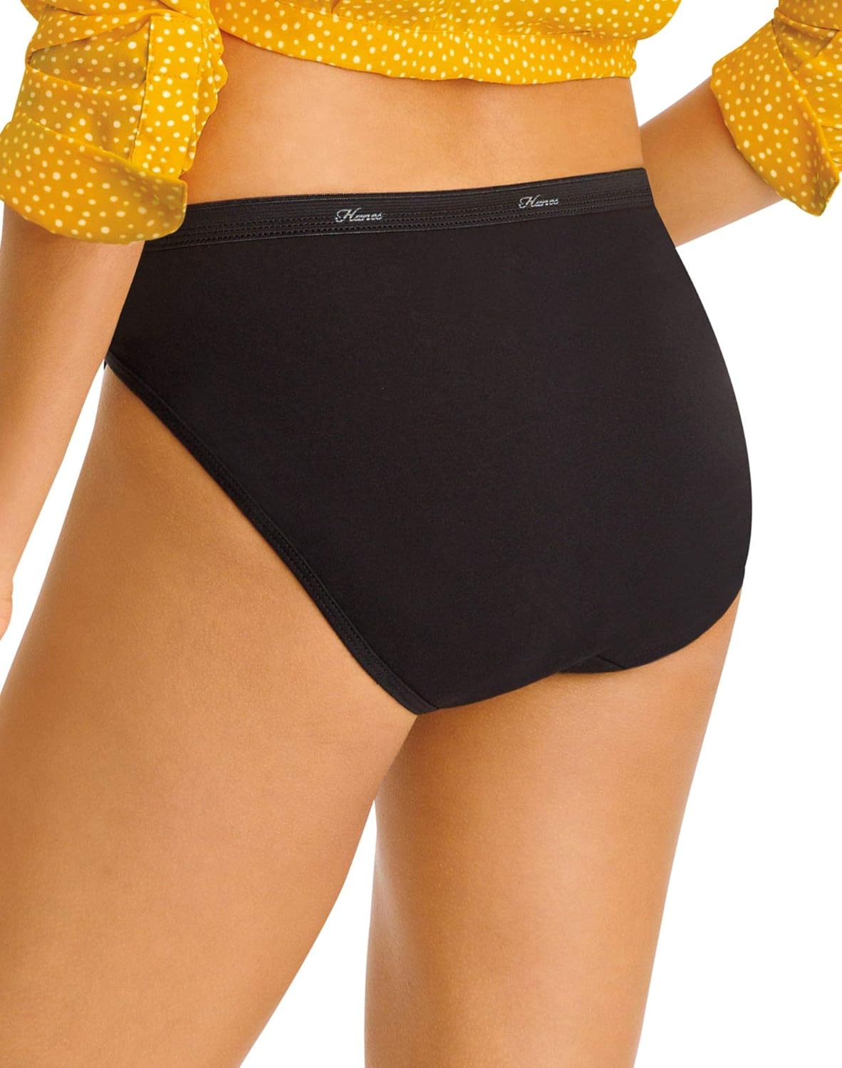 Hanes Women's Underwear Briefs Pack, 10-Pack, Cotton Panties for Women, Moisture-Wicking, Full Coverage - Image 3