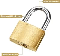 Vista 3 de Hotop 32 Pieces Mini Padlock Small Solid Brass Locks 1.25'' with 3 Keys for Luggage, Backpack, Gym, Suitcase, Classroom Matching Game and More