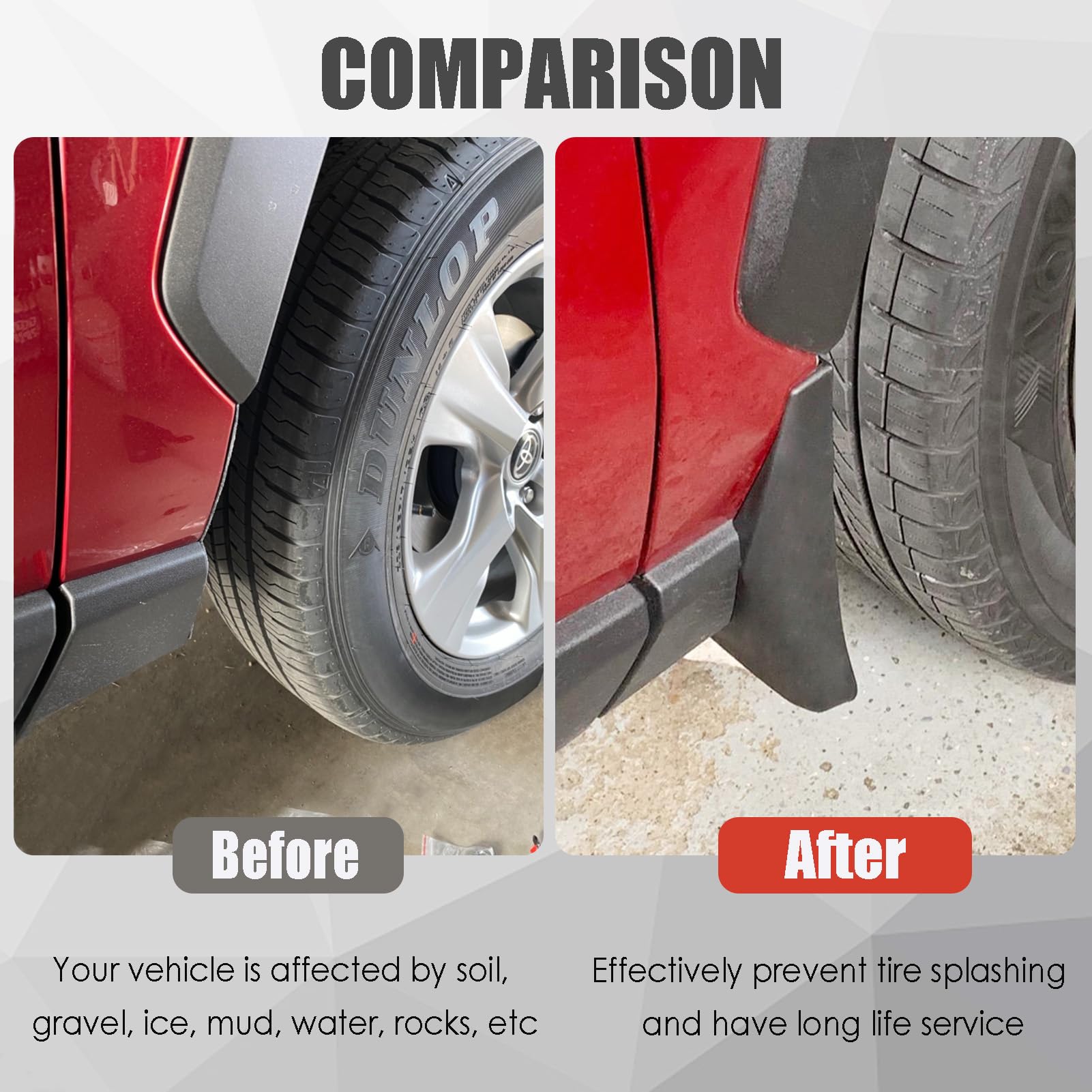 Amazon | KEAIDAP マッドフラップ トヨタ RAV4 2019 2020 2021 2022