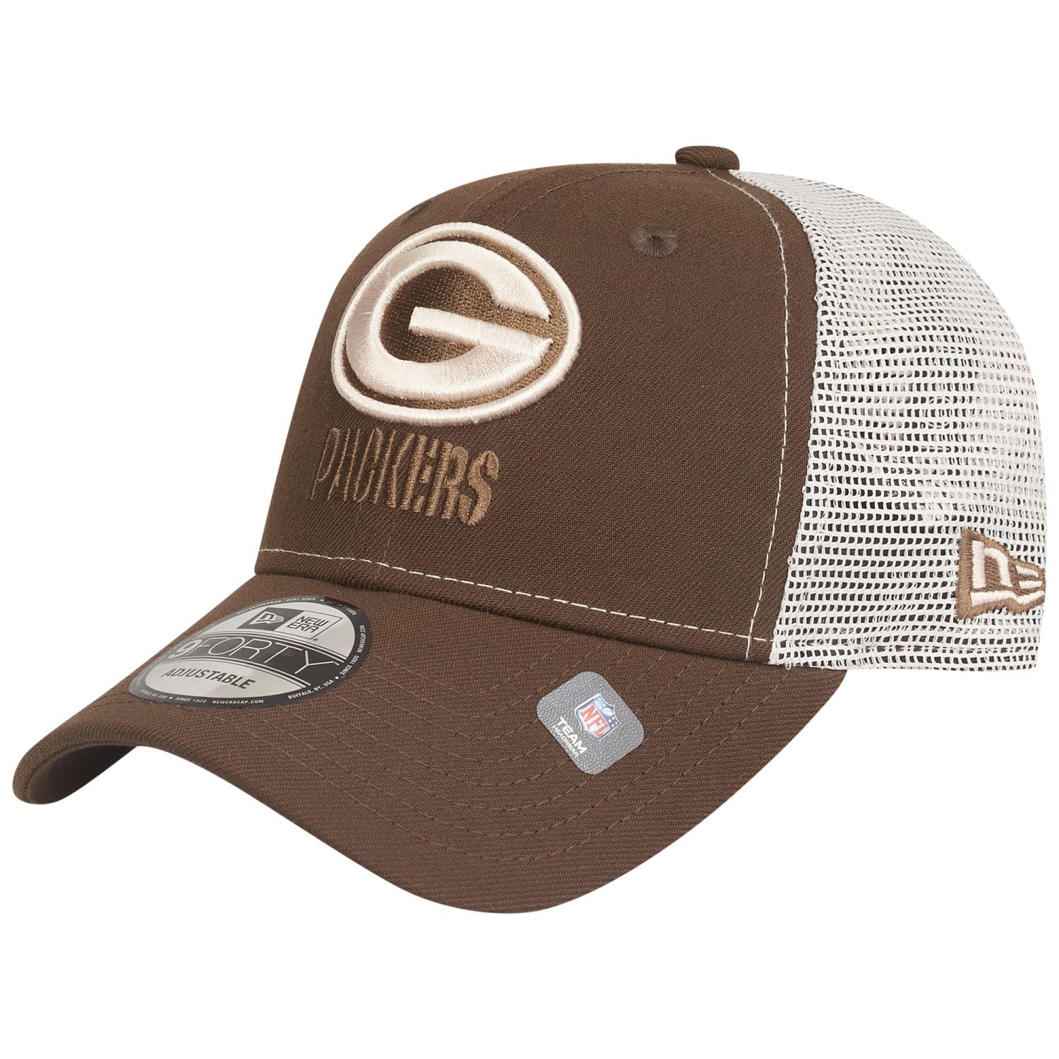 New Era Unisex Brown 9Forty Snapback Trucker Cap - Green Bay Packers