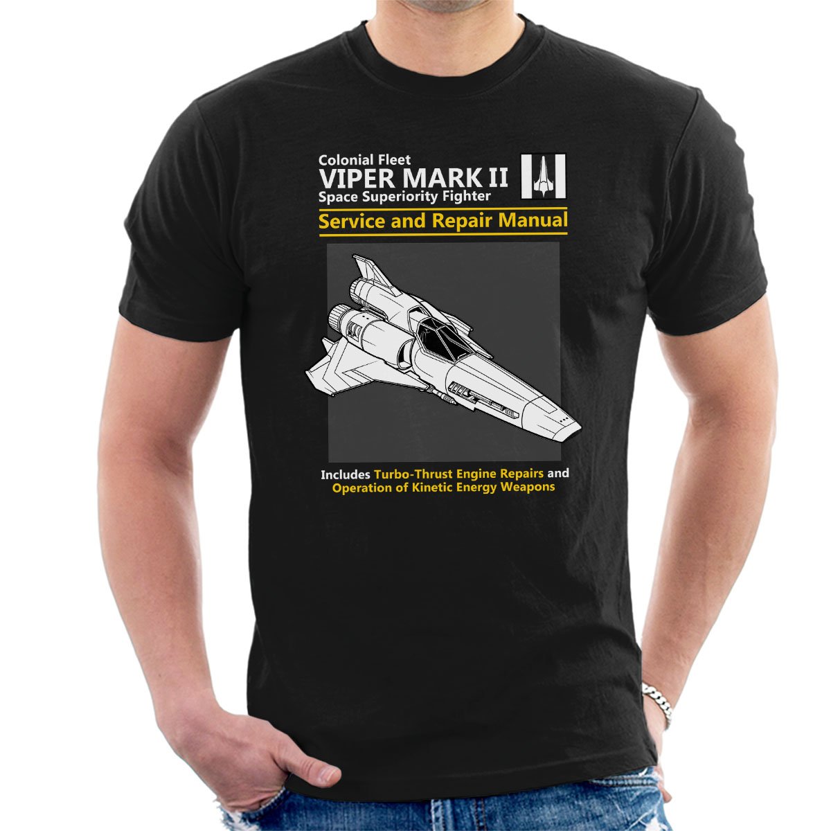 Battlestar Galactica Viper Service And Repair Manual Men's T-Shirt
