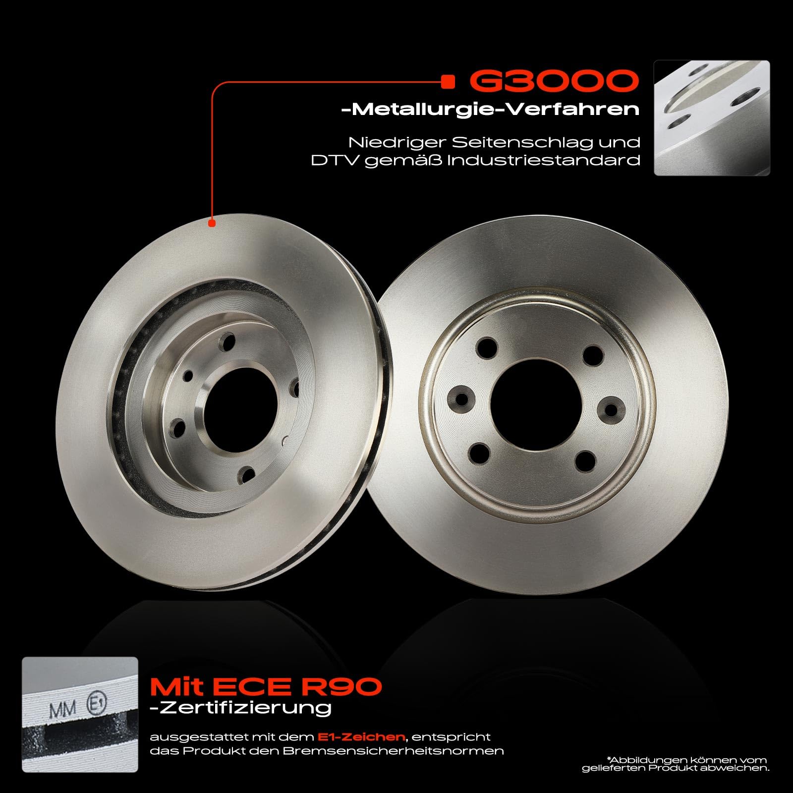 Frankberg 2 discos de freno delanteros ventilados de ⌀258 mm 402062212R | 402067615R; Compatible con: Clio IV BH, Clio IV Caja/Hatchback BH, Fortwo Cabriolet 453, Logan II, Logan LS