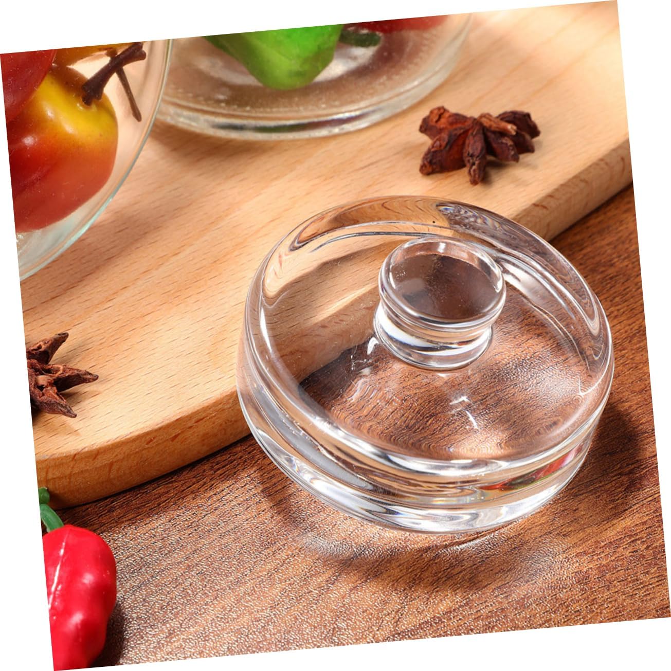 4pcs Heavy Stone Mason Jar Wide Mouth Lids Fermentation Weights for Jars Food Storage