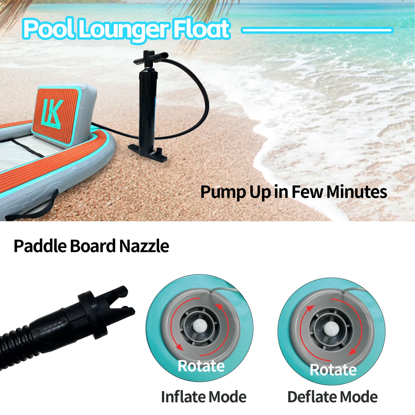 Flotador inflable de piscina de 50 x 44 pulgadas para adultos con soporte para tazas, silla flotante de 4.17 pies, flotadores de lago para adultos con respaldo de reposabrazos para piscina