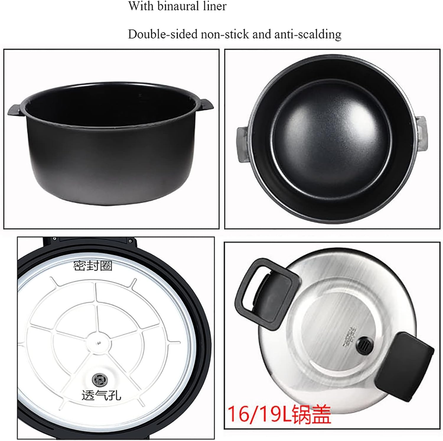 Rice Cooker (16/19L) Commercial Non-stick Large Rice Cooker, Automatic keep warm，for Hotels，Restaurants, Canteens, for 15-35 people 220-240V US/EU(19l)