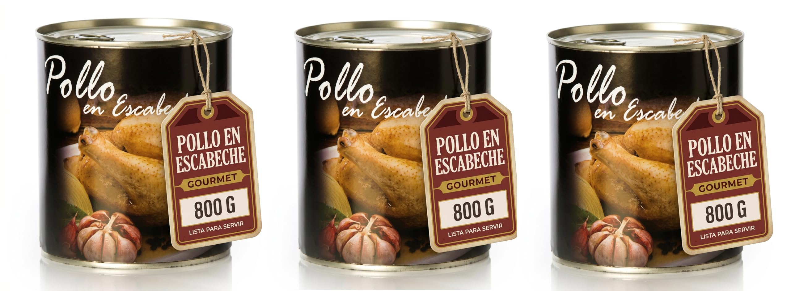 Pollo en Escabeche Polgri 800 grs. x 3 unds.