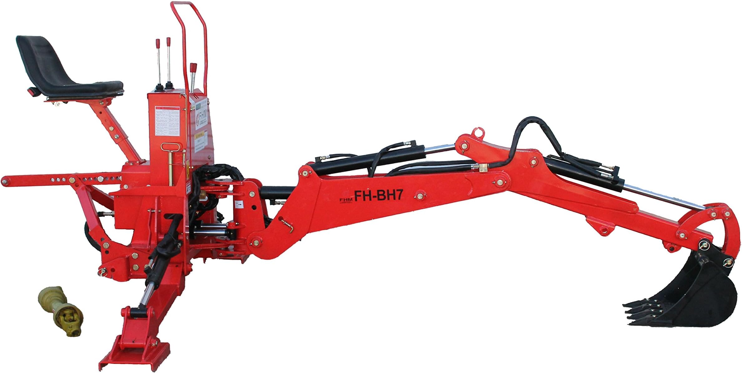 Farmer Helper Tractor Backhoe, 7'Dig 3-Pt Self Contained, PTO Powered Cat.I 30Hp+ (FH-BH7) Requires a Tractor. Not a standalone Unit.