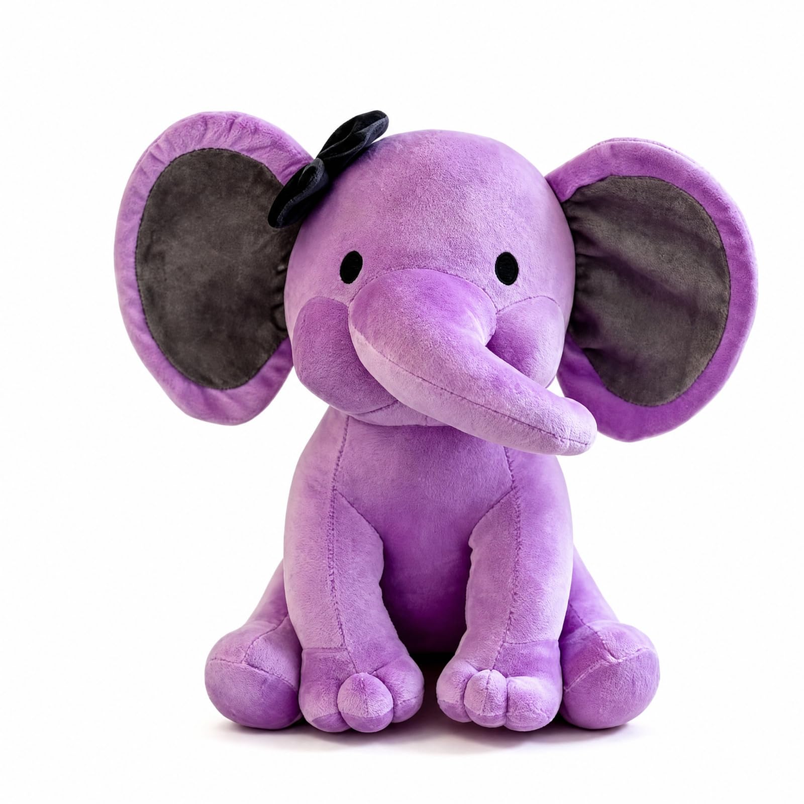 Purple Elephant Teddy, Soft Plush Elephant Toy Toy For Emotional Support