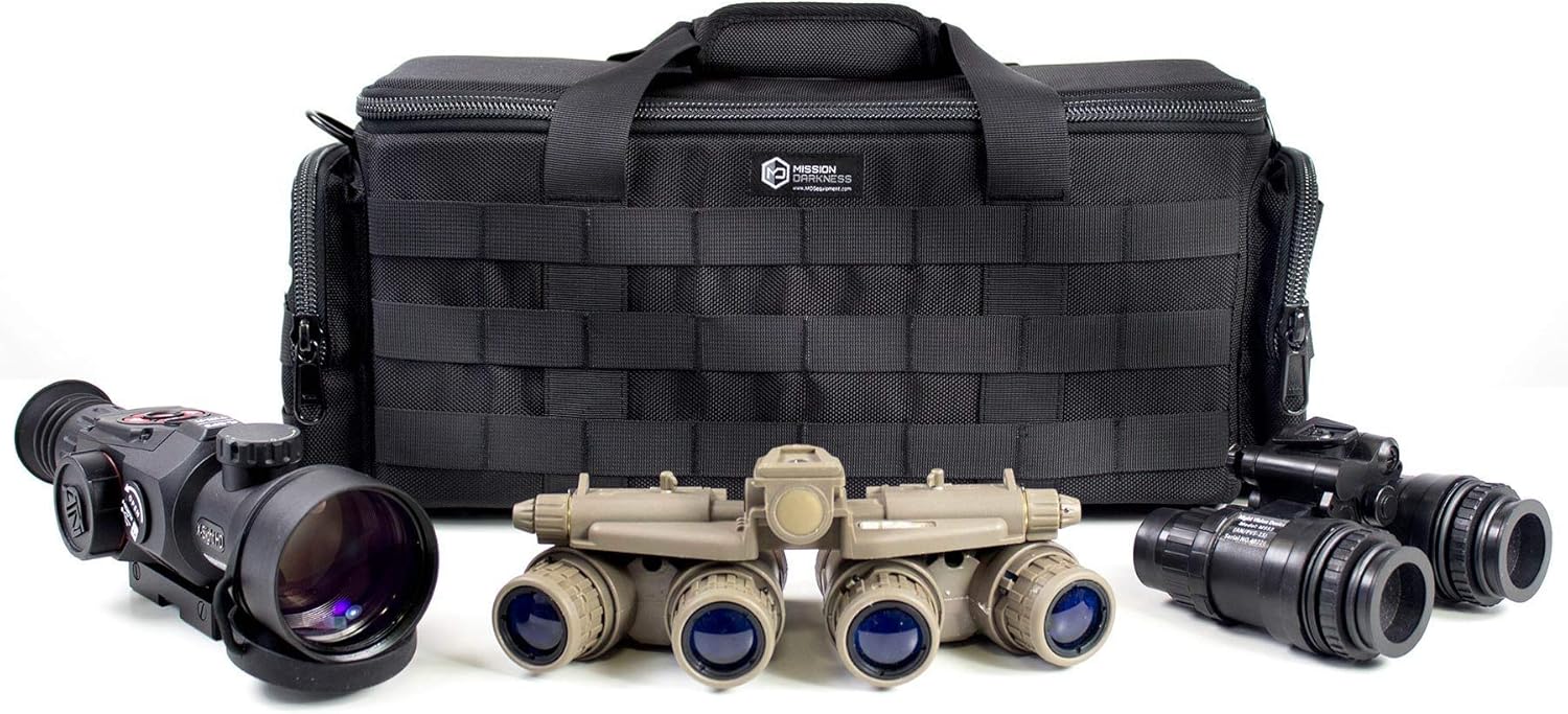 Mission Darkness Padded Utility Faraday Bag // Tactical Gear Bag with MOLLE Webbing and RF Signal Blocking Liner // Shields Delicate Electronics (Night Vision Goggles, Scopes, Cameras, Optics, Phones) - Image 4