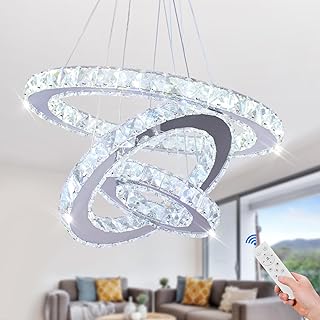 Chandelier LED Crystal Chandelier Lighting Dimmable LED Chandeliers Mode...