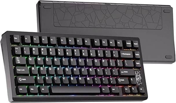 Mechanical Keyboard, Chilkey Slice75 HE Gaming Keyboard Wired, 75% Hall Effect Magnetic Aluminum Keyboard with WS Flux HE Clacky Switch, Rapid Trigger, 8K Polling, Per-Key RGB Custom, PC/Mac Support