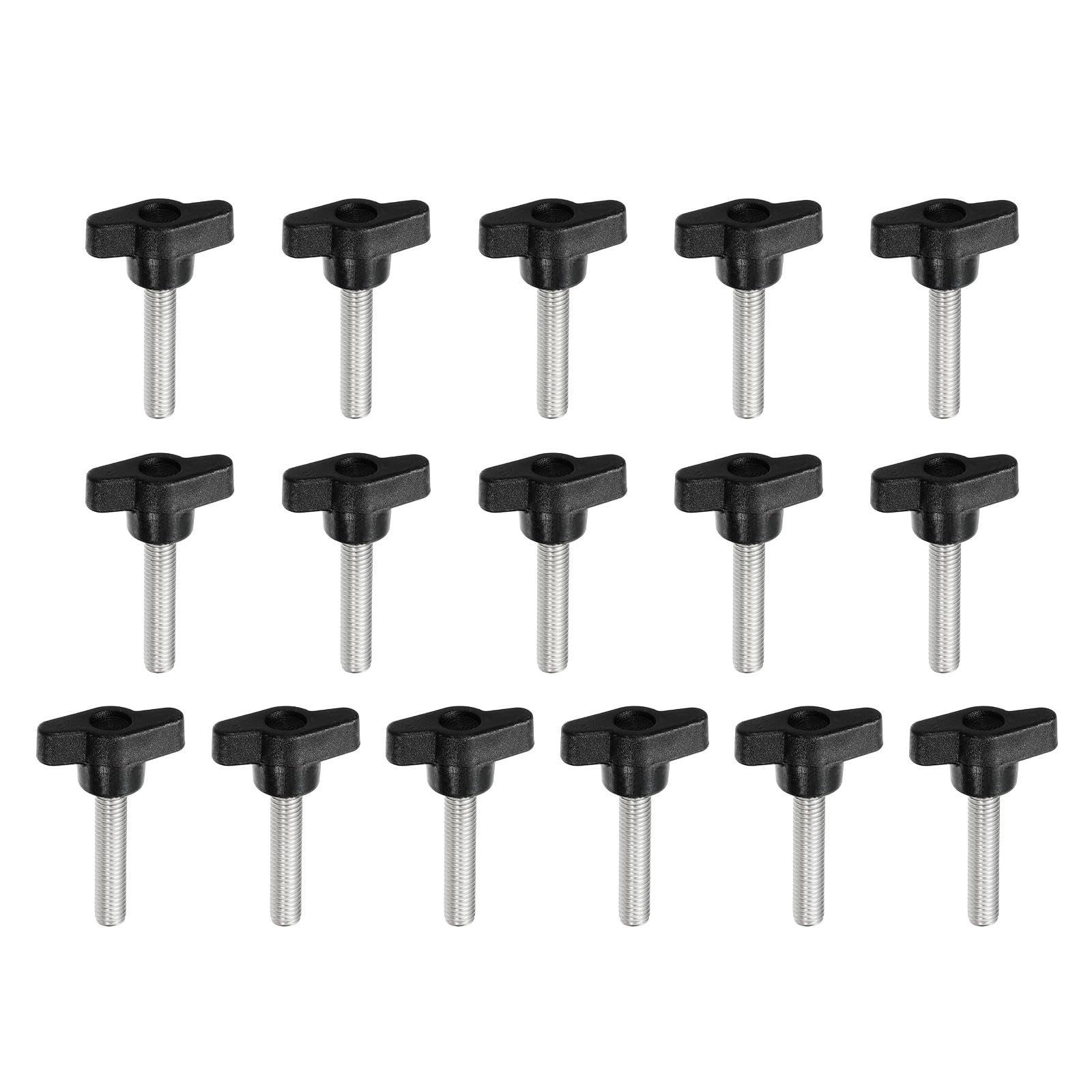 YELARXI Z- Shaped Thumb Screws 304 Stainless Steel Tee Wing Knobs Screws Clamping t Head