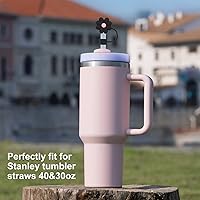Vista 4 de Stanley Cup - Cubierta de popote para copa Stanley, 4 unidades, compatible con vasos Stanley de 30 y 40 onzas, accesorios de tazas Stanley