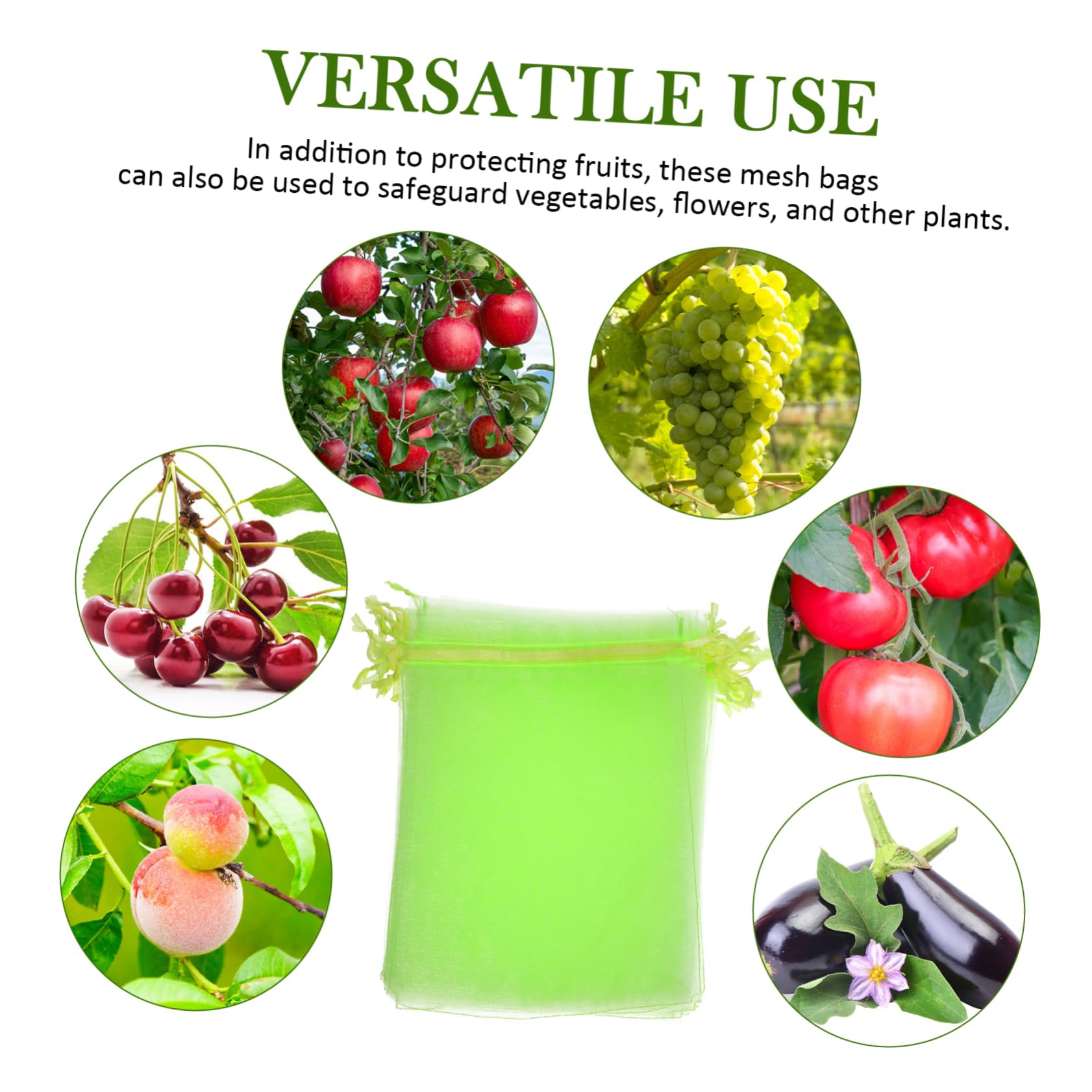 BESPORTBLE 500pièces Filets De pour Fruits Et Légumes Maille Anti-Oiseaux Et Anti-Insectes pour Jardin pour Protéger Vos Récoltes