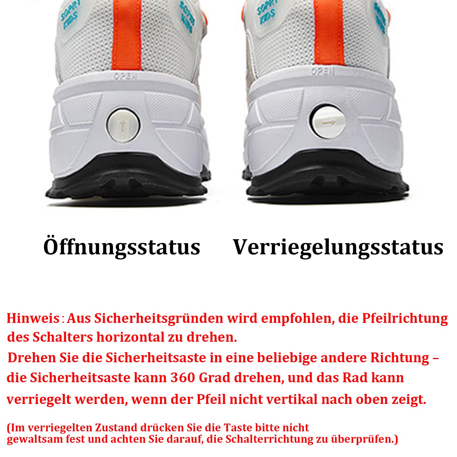 Roller Skate Shoes Jungen Mädchen Rollschuhe Schuhe mit Rollen 4-Rad Skateboardschuhe, Verstellbar Skateboard Schuhe mit Rollen für mädchen, Outdoor Sportschuhe für Kinde und Erwachsene