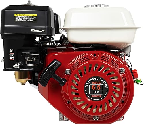 Motor de motor de gas de 4 tiempos de 6.5 HP, motor de gasolina OHV de un solo cilindro refrigerado por aire de 160 cc, motor de arranque de motor