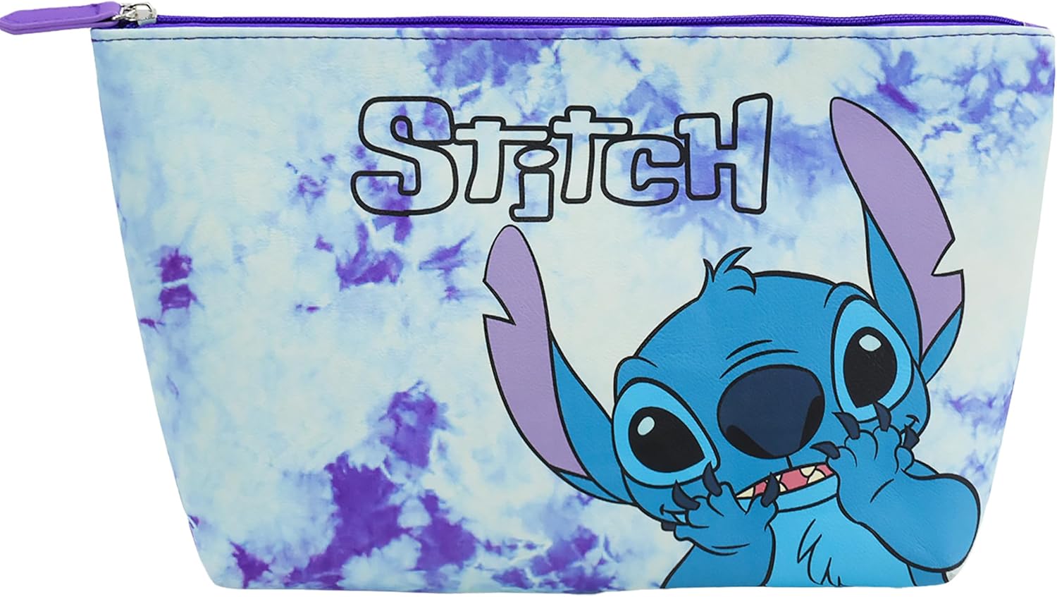 FUL Disney Stitch Makeup Bag, Small Travel Cosmetic Zipper Pouch Organizer