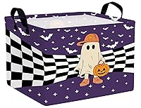 Vista 13 de Cesta de Regalo de Dulces Temática de Halloween Grande en Forma de Boo para Niños, Bebés, Adultos Personalizada, Recipiente de Almacenamiento