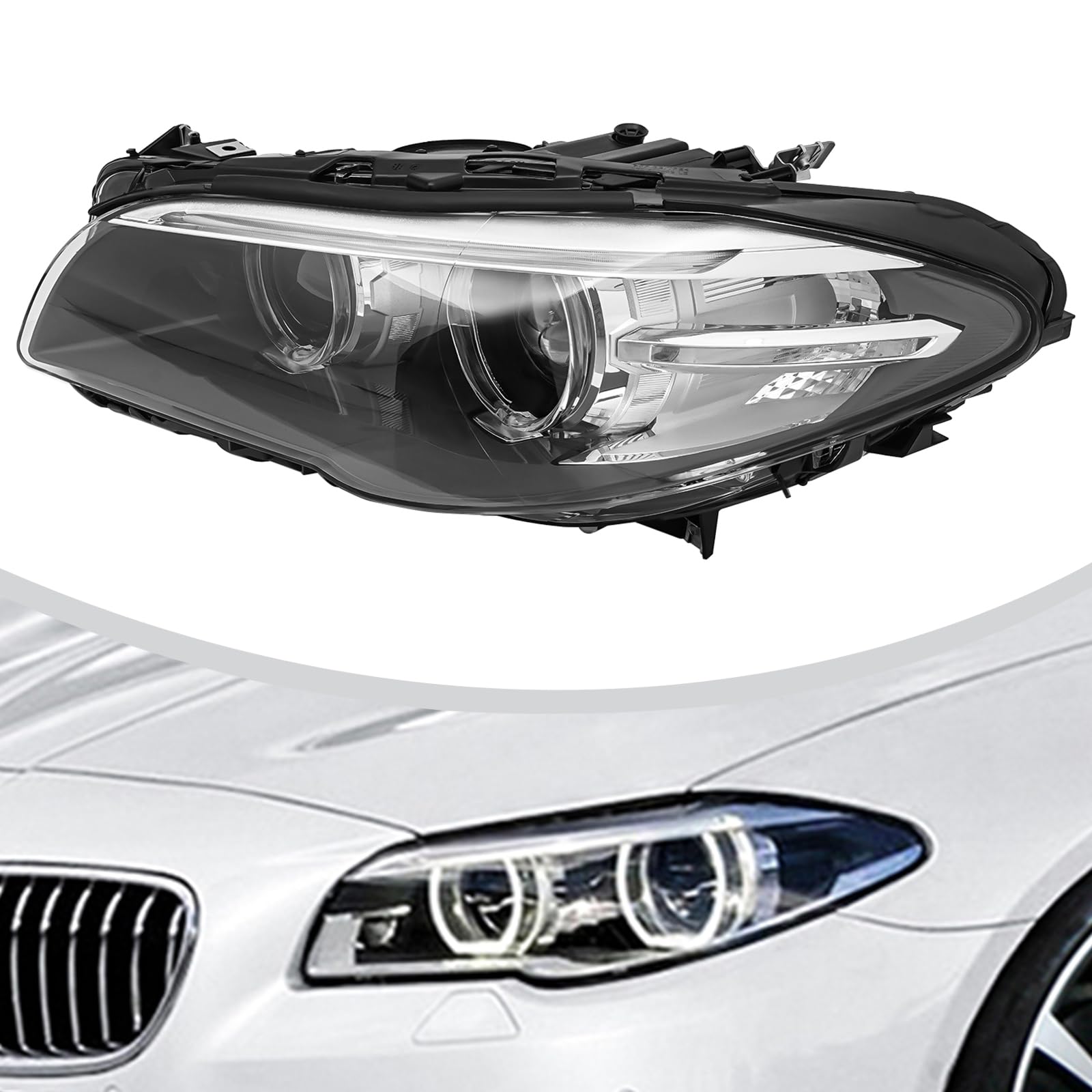 6-Piece LED Headlight & Turn Signal Set For BMW 5 Series F10 F11 | 2009-2013 Models