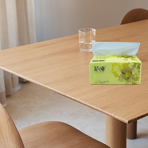 Miniatura 9 de Paquete de 8 pañuelos faciales desechables suaves, servilletas, papel higiénico, funda de bolsa no caja, material de fibra de pulpa de madera nativa