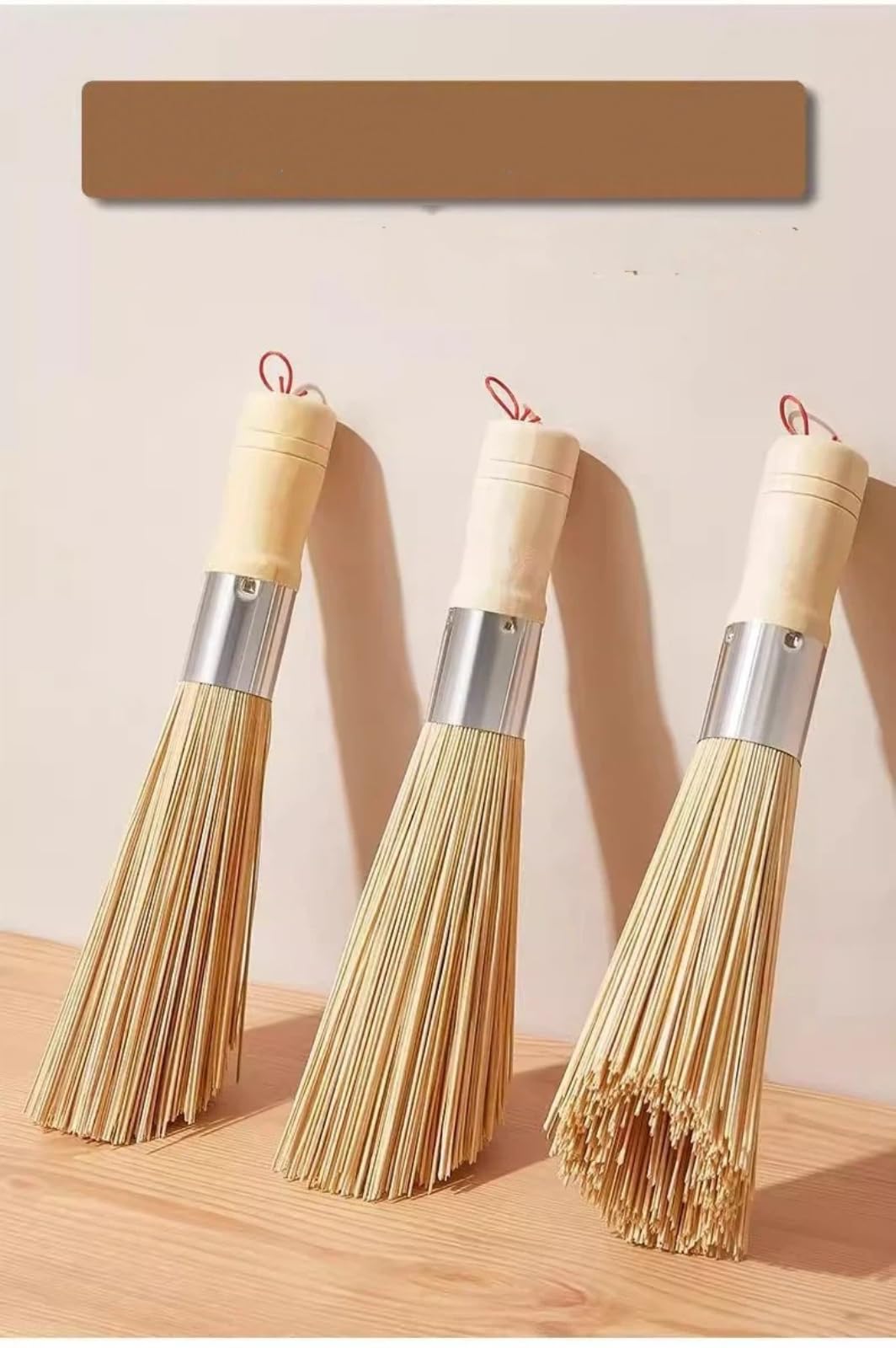 [Tipping sound explosive fund] Special brush for washing pot Old style bamboo pot brush Oblique mouth washing pot Big kitchen Canteen does not hurt the pot brush