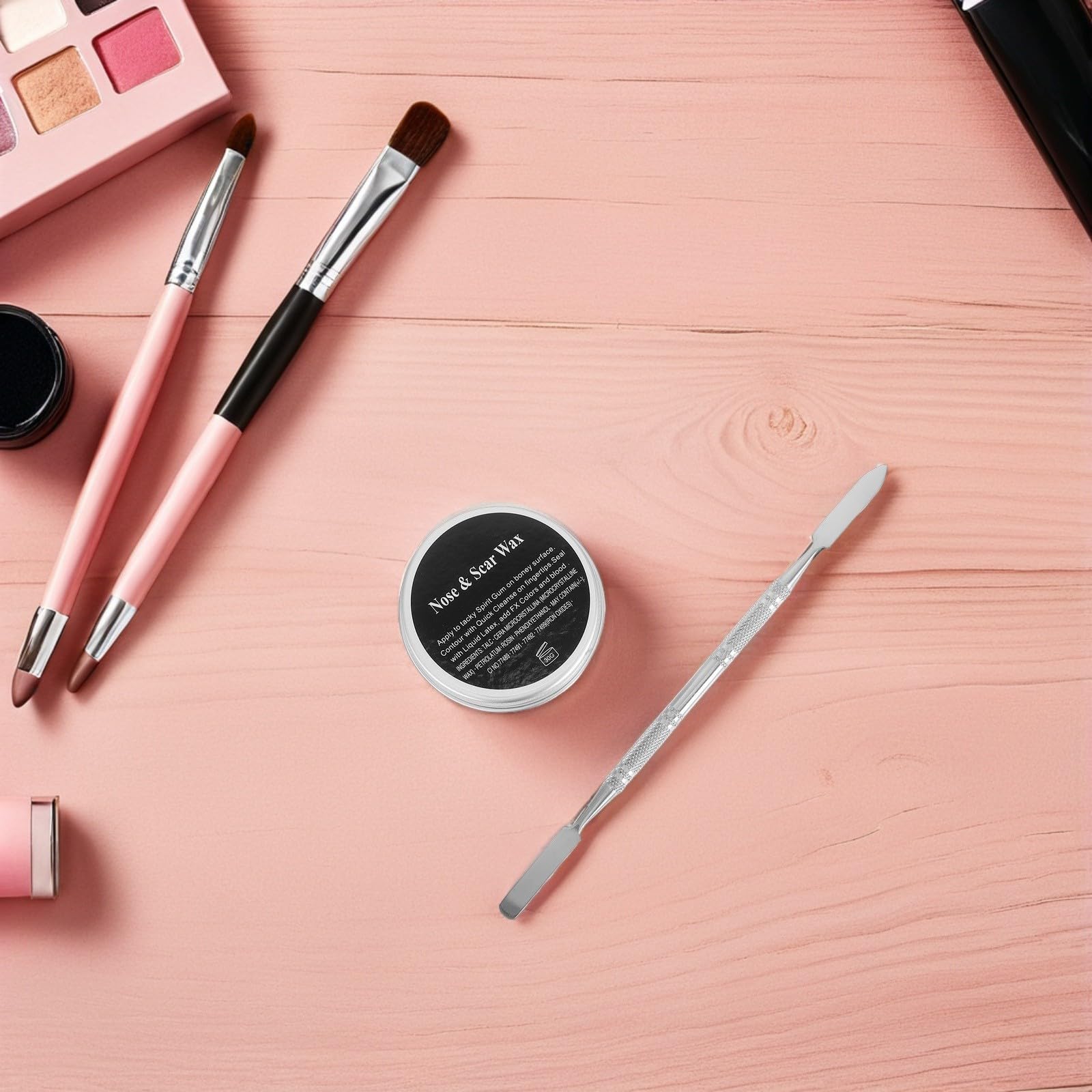 Healeved 5 Piezas Kit de Maquillaje de Halloween con Cera para Cicatrices Falsas y Espátula, Adecuado para Fiestas Temáticas y Efectos Obsequios Profesionales Color Aleatorio