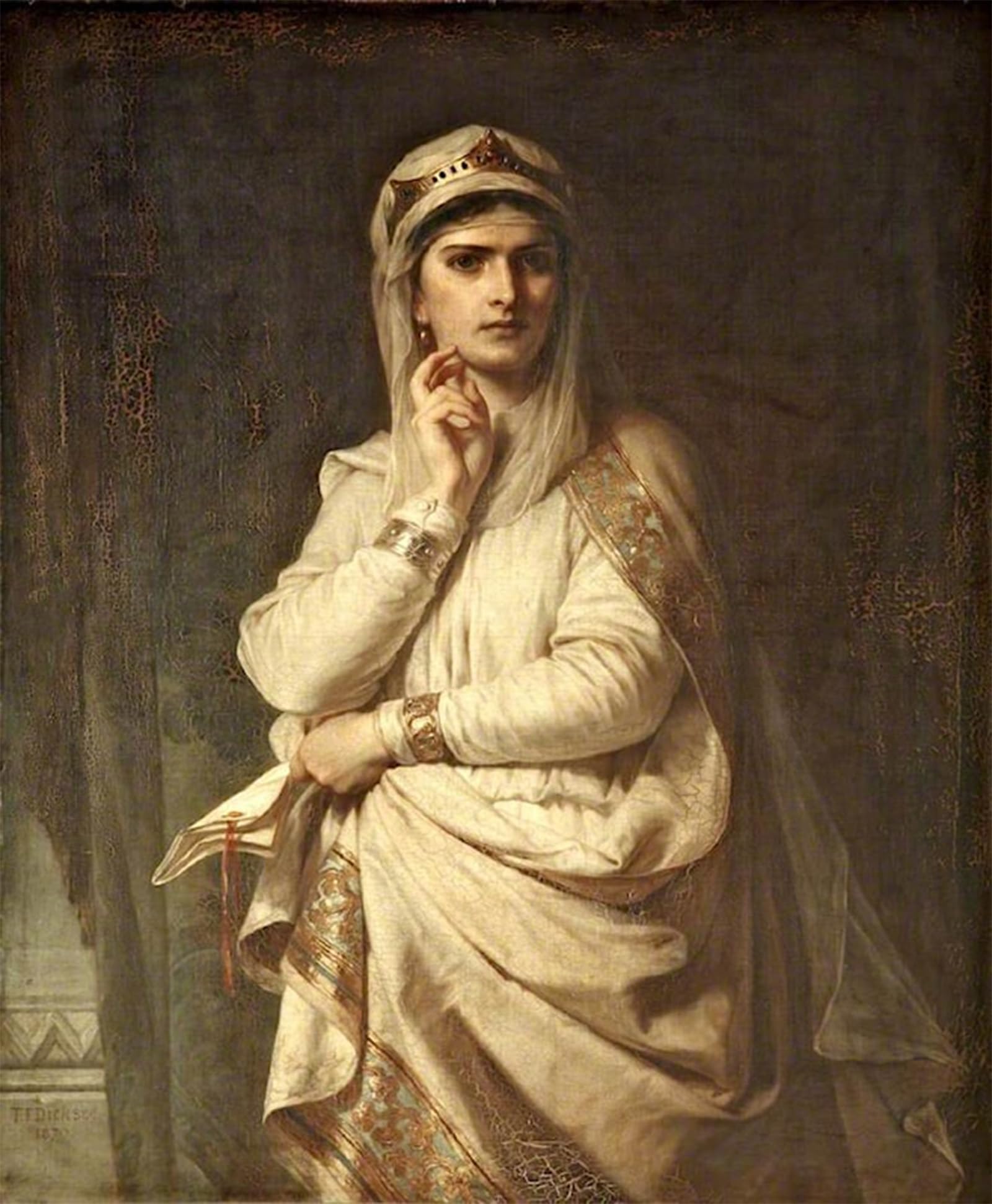 POSTERIIk Vintage Art Print Images Pictures Print Ideal Portrait of Lady Macbeth Thomas Francis Dicksee Modern Colour Posters for Office Home Decor 60x90cm