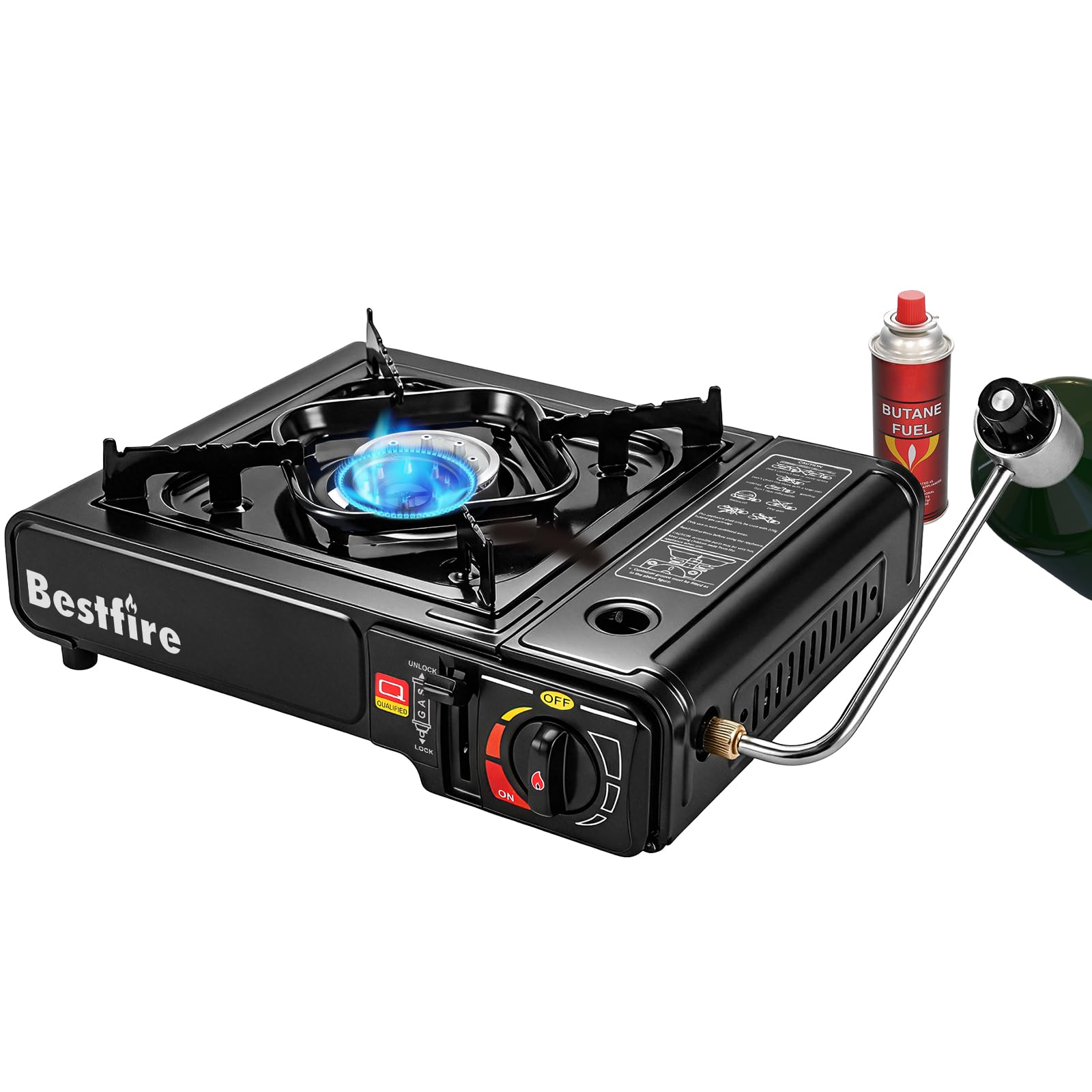 BESTFIRE Portable Dual Fuel Camping Stove