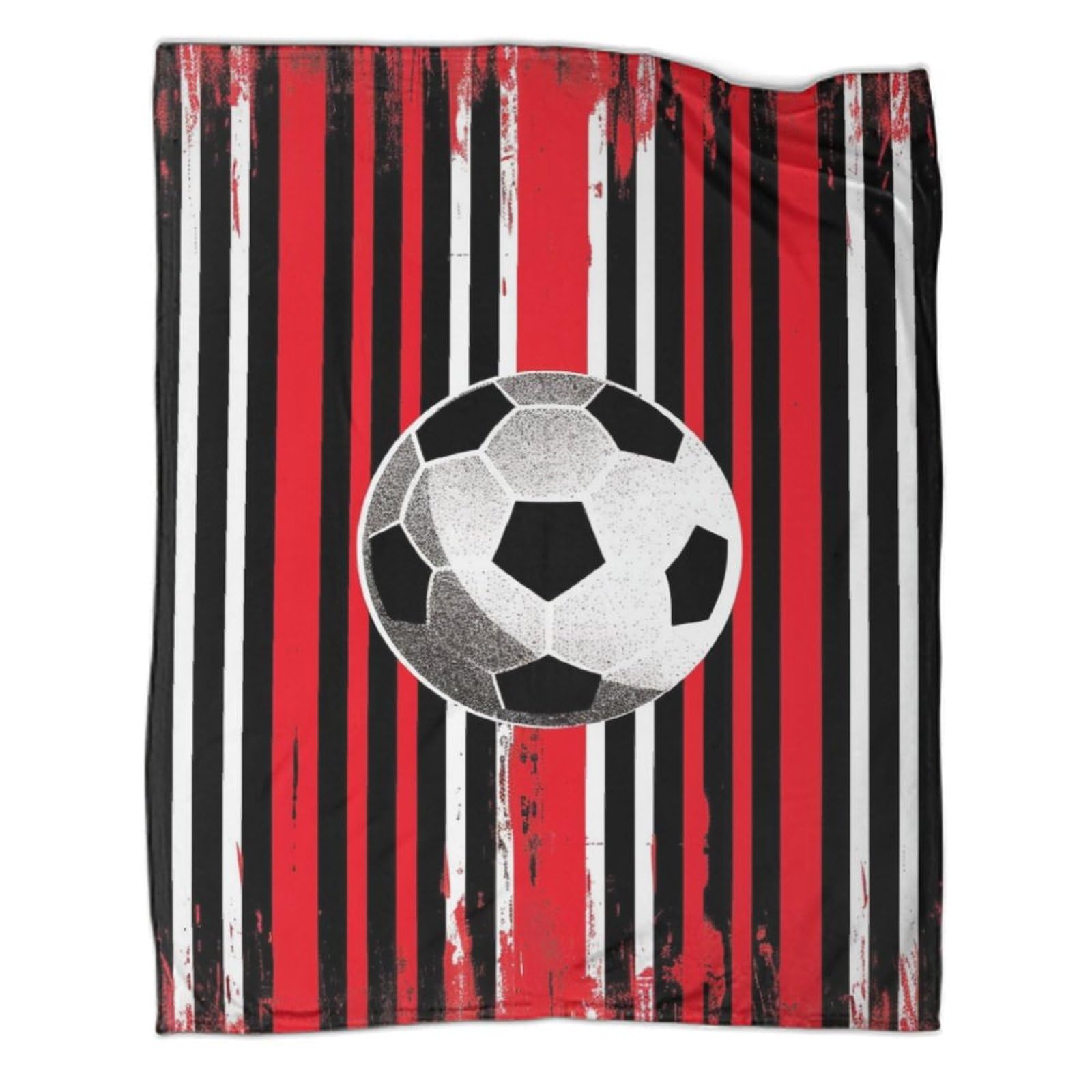 Couverture de voyage football 150x200 cm en microfibre douce