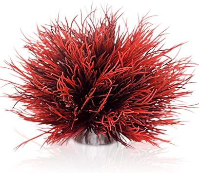 Fish Tank Decorations Aquarium Plants Plastic Artificial Decor Black Red