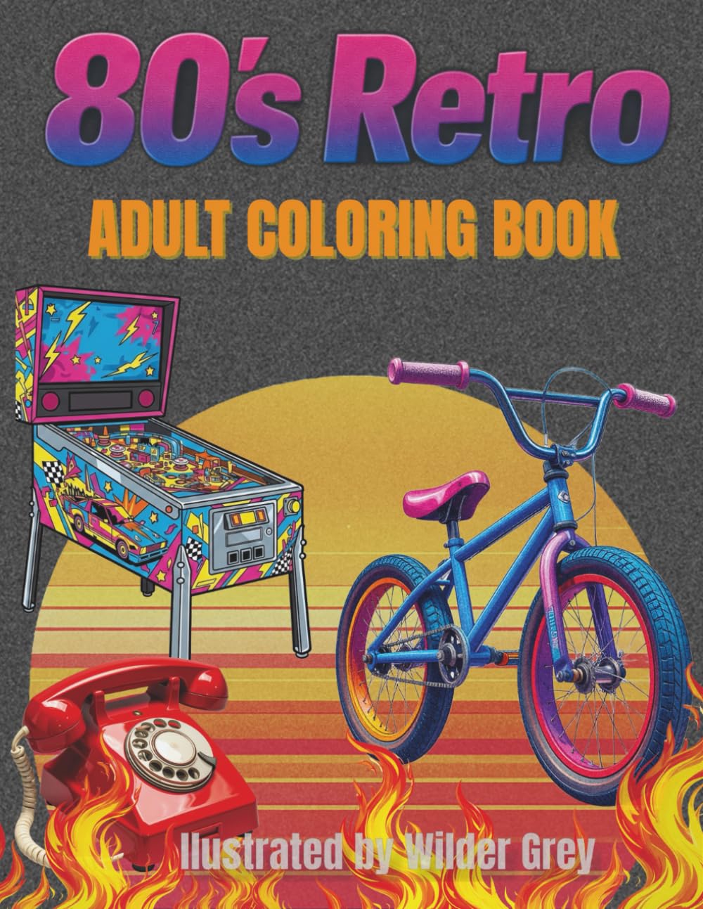 80s Retro Objects: A Gen X Adult Coloring Book of Analog Icons