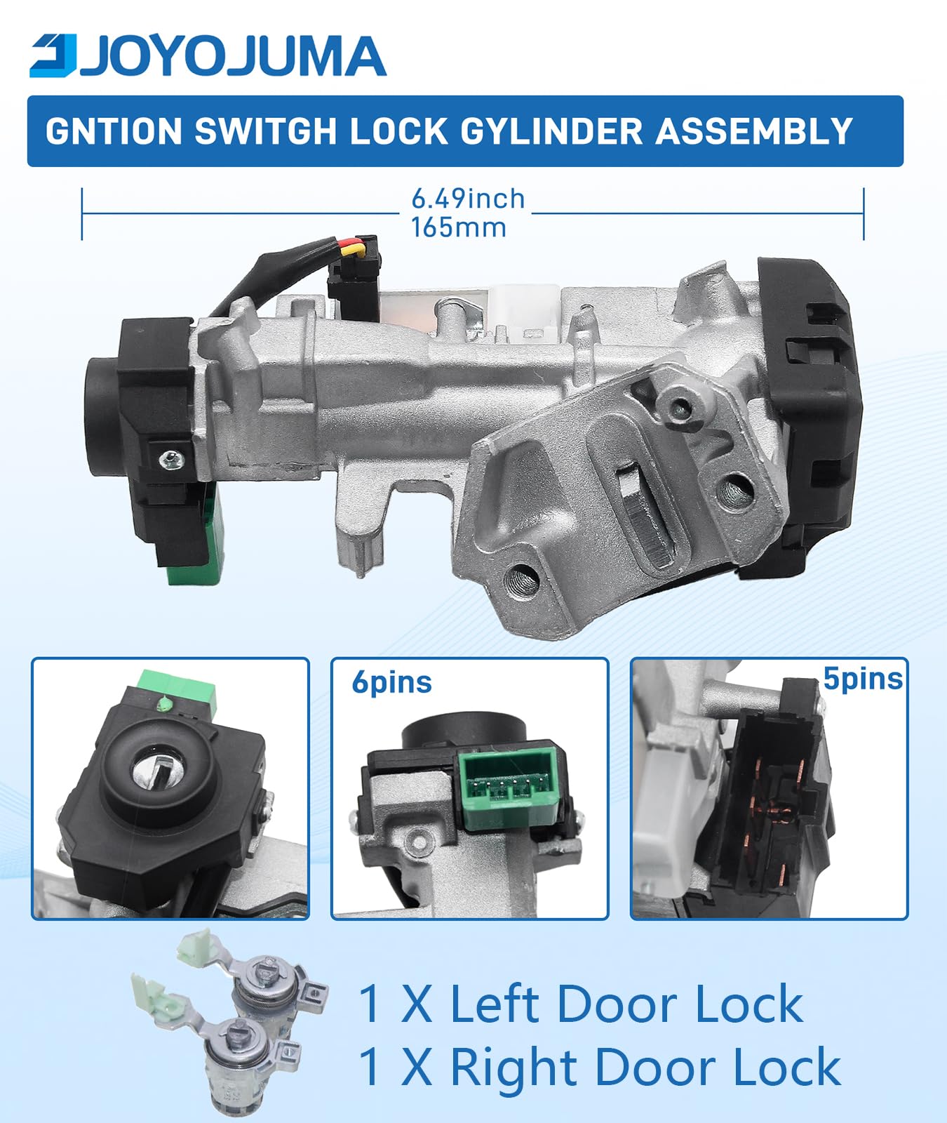Ignition Switch Lock Cylinder with Keys for Honda Civic 2006-2011