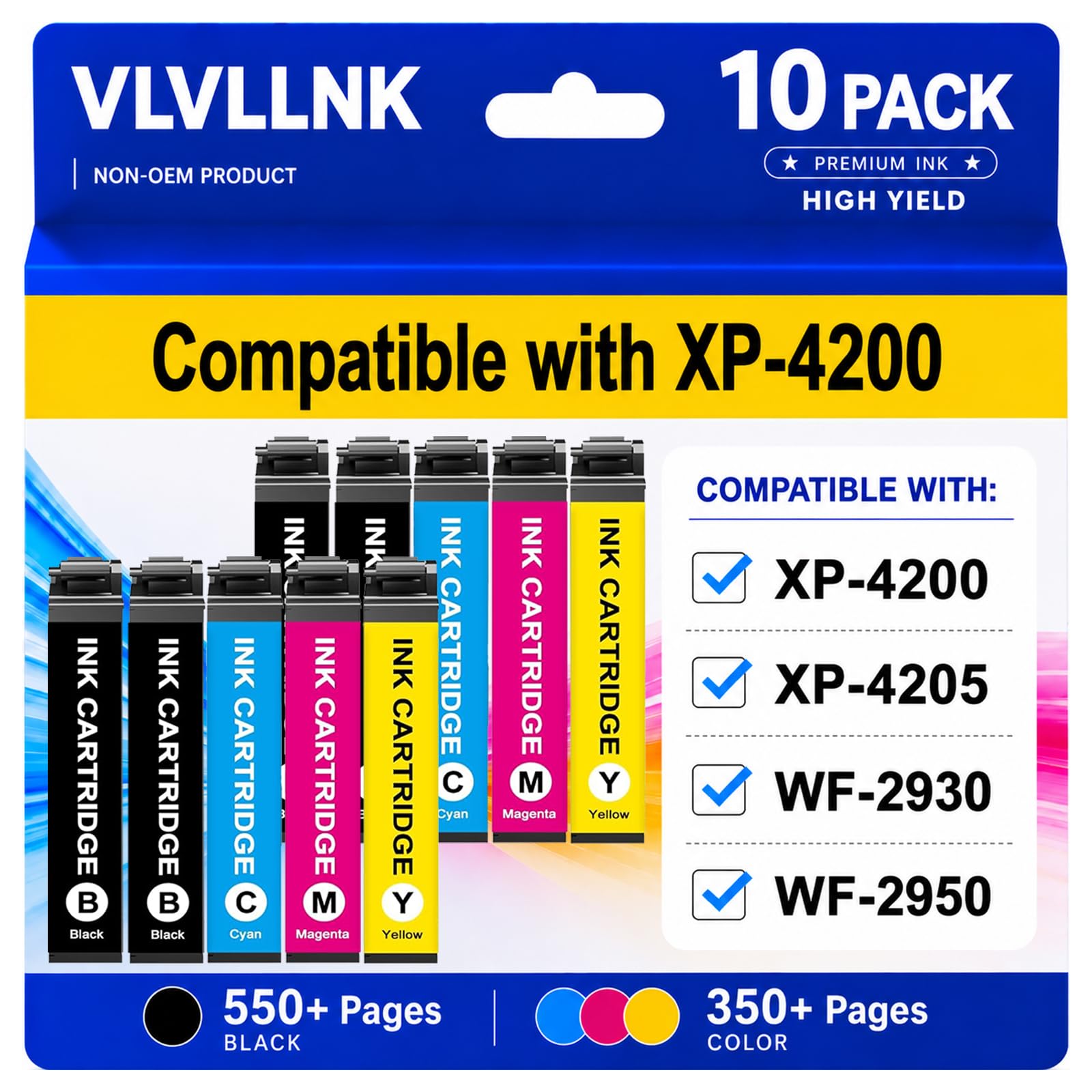 Photo 1 of VLVLLNK Remanufactured Epson 232XL Ink Cartridges (10-Pack)