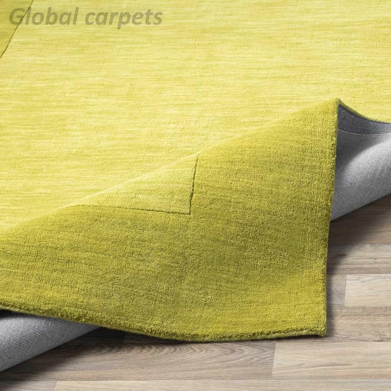 Image of Carpets and Rugs Handwoven Woolen Thick Floral and Contemporary Designs for Area Rugs, Carpets for Living Room, Bedroom, Hall 3x5 feet