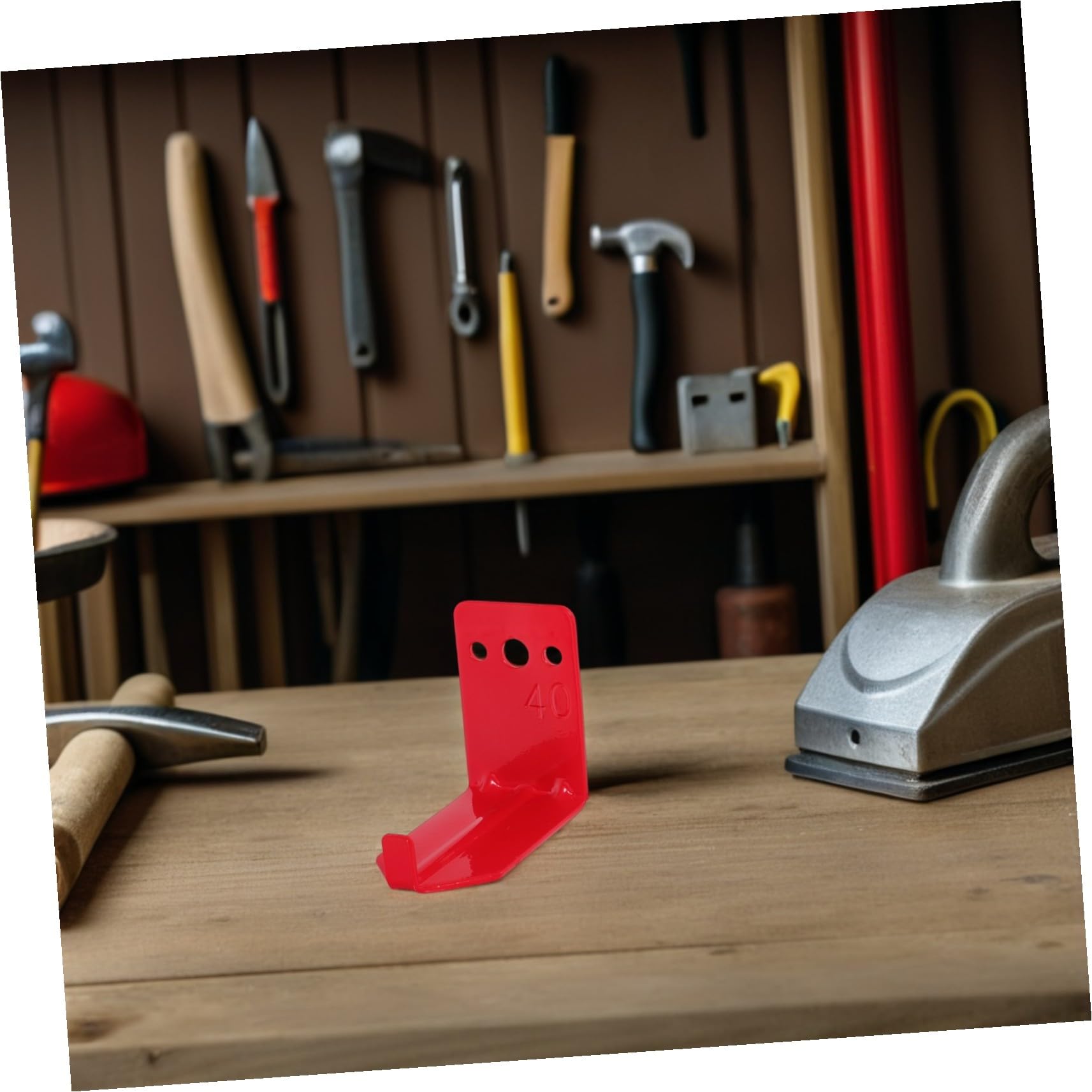 Soporte para Colgar Extintores Metálico Rojo, 12 Juegos | Montaje en Pared Tornillos, para Aulas y Hogares, Apto para Equipos 40 Lb