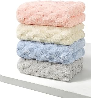 【YECCNA】【YECCNA】フェイスタオル 4色4枚セット ループ付き マイクロファイバー 抗菌防臭 高吸水性 速乾 柔らかく 薄手 轻量 毛羽落ちしない 75×35cm (Dセット 4枚, フェイスタオル/75cmX35cm)