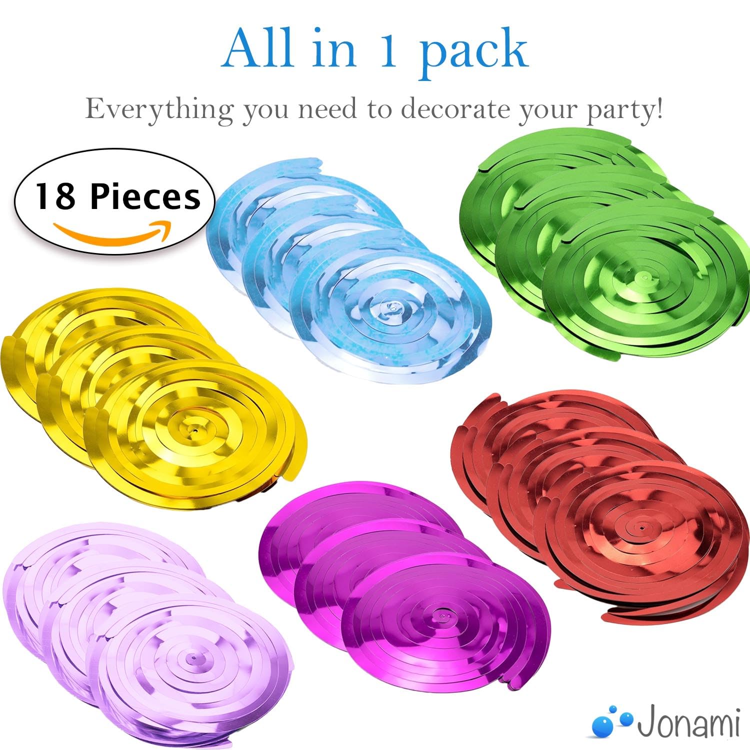 6 Paquets Guirlande Papier Multicolore 18m - Cercles Points Arc-en-Ciel Pour Fêtes Et Anniversaires