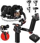 Hohem iSteady MT3 Pro Kit caméra Gimbal Stabilizer,w/AI Tracker & Détachable à distance en direct,Poignée bidirectionnelle en twist,Suivez Focus,Fast Vertical,5.5lbs Charge utile pour iPhone/Mirrless/Action Camera