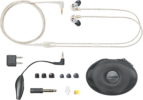 Miniatura 5 de Shure SE535-CL Auriculares Profesionales con Aislamiento de Sonido, Sonido de Alta Definición + Graves Naturales, Tres Drivers, Ajuste Intrauditivo,