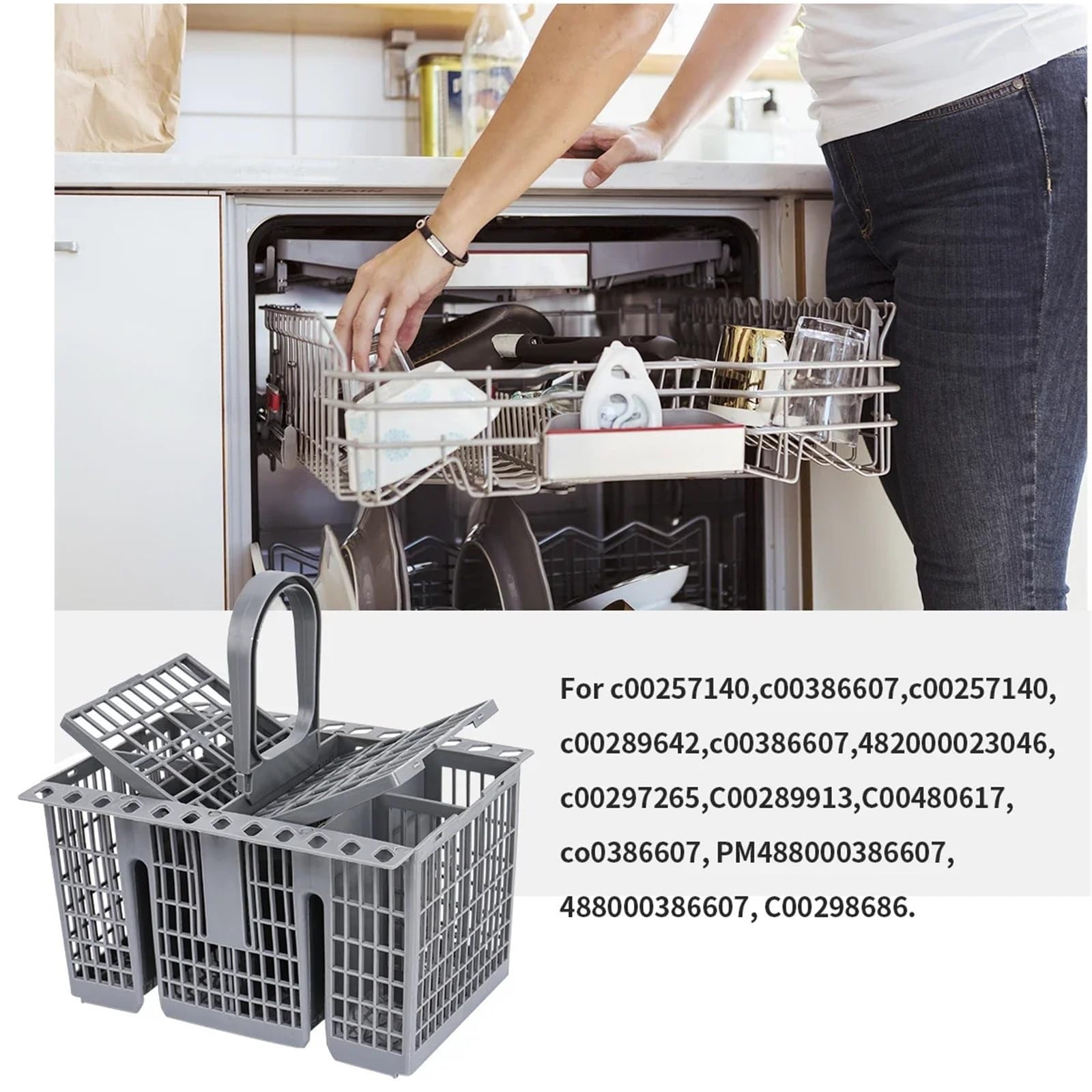 Compatible con cesta de lavavajillas Hotpoint.