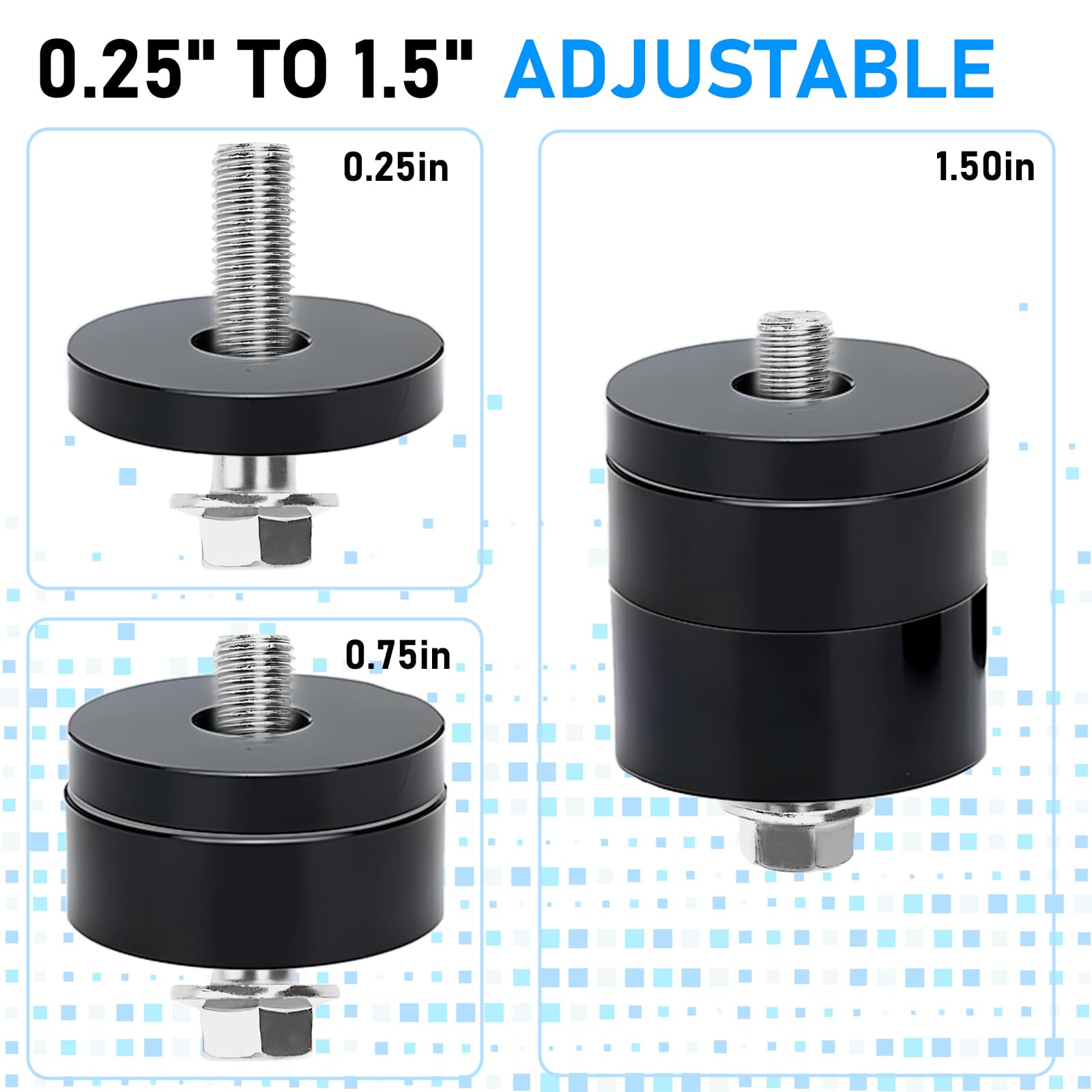 DSISIMO 0.25" To 1.5" Front Seat Spacer Lift Kit Compatible With For Toyota Tacoma