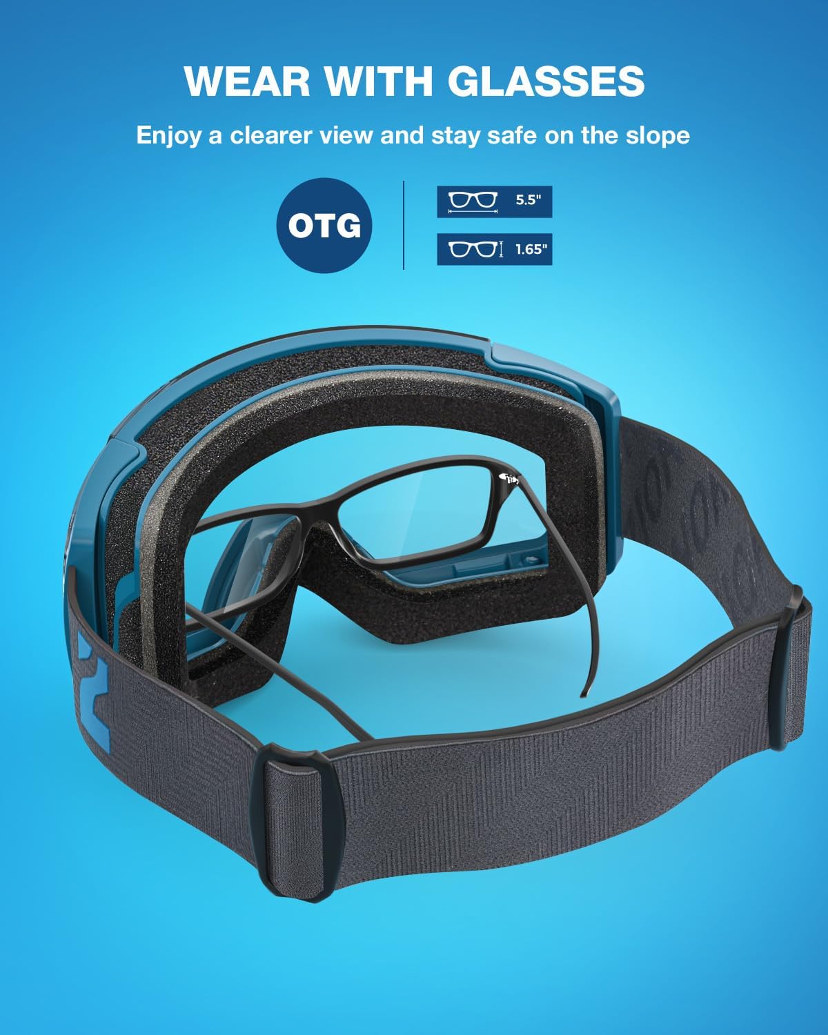 ZIONOR X4 Ski Goggles Magnetic Lens - Snowboard Goggles for Men Women Adult - Snow Goggles Anti-fog UV Protection - Image 6